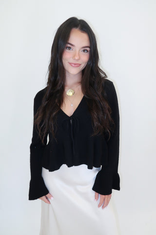Pretty Please Tie Cardigan