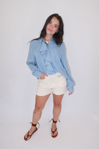 For The Occasion Ruffle Blouse