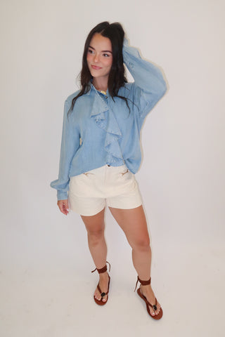 For The Occasion Ruffle Blouse