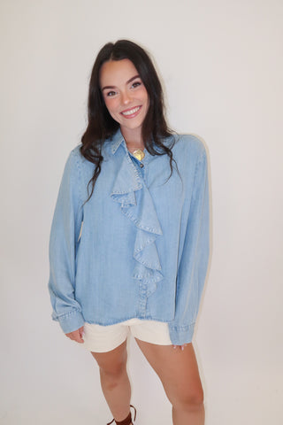 For The Occasion Ruffle Blouse