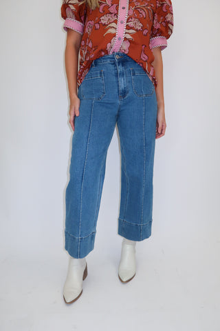 Just The Facts Front Seam Jeans