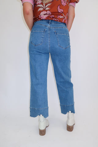 Just The Facts Front Seam Jeans