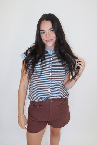 Just Because Stripe Sweater Vest