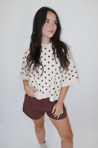 Point Taken Polka Dot Sweater
