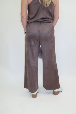 Making Moves Faux Suede Pants