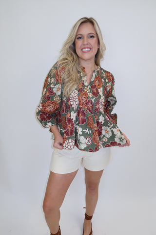 Changing Seasons Floral Top