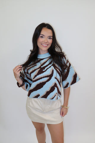 Rare Form Zebra Sweater