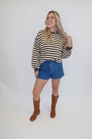 The Weekend Stripe Knit Top