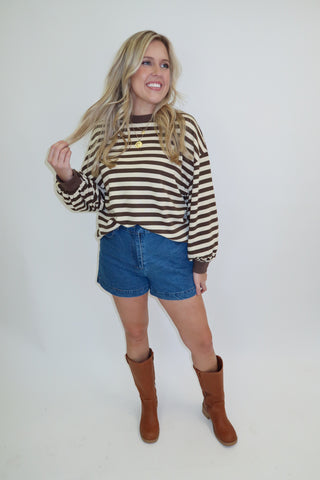 The Weekend Stripe Knit Top