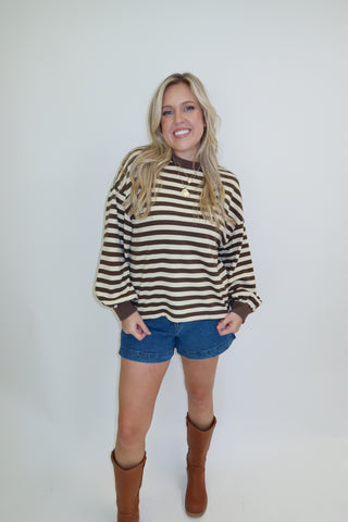 The Weekend Stripe Knit Top