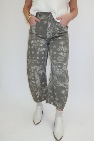 Western Ways Bandana Print Jeans