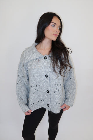 Dear Darling Collared Cardigan