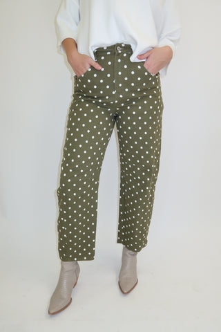 Seeing Double Polka Dot Pants