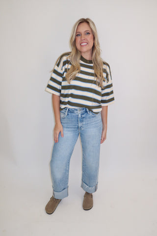 Three Of A Kind Stripe Sweater
