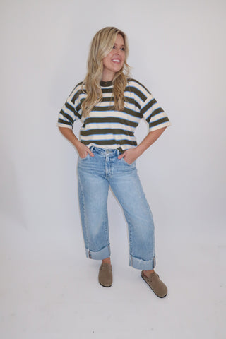 Three Of A Kind Stripe Sweater