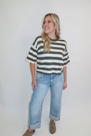 Three Of A Kind Stripe Sweater