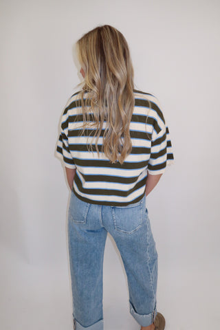 Three Of A Kind Stripe Sweater