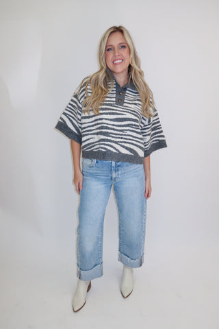Untamed Side Zebra Sweater