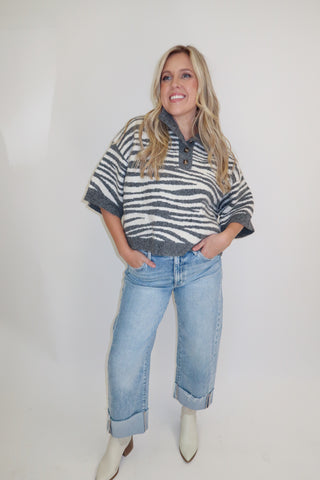 Untamed Side Zebra Sweater