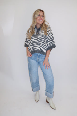 Untamed Side Zebra Sweater