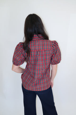 Crossing Paths Plaid Top