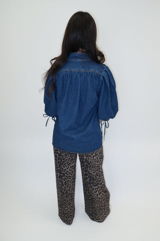 In The Know Pleated Henley Top