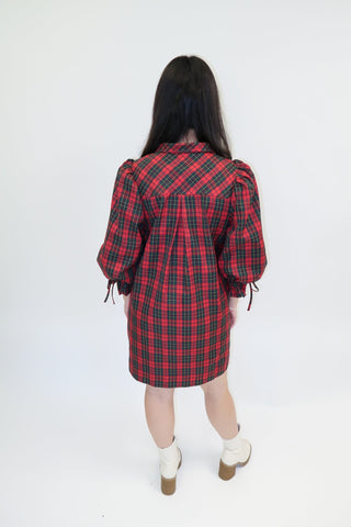 Harvest Hour Plaid Dress - The Pink Tulip Clothing