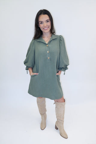 Dinner Plans Henley Dress - The Pink Tulip Clothing