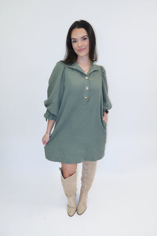 Dinner Plans Henley Dress - The Pink Tulip Clothing
