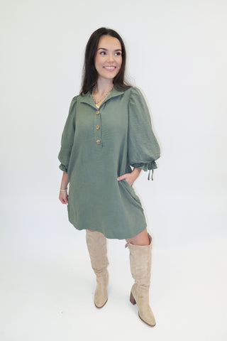 Dinner Plans Henley Dress - The Pink Tulip Clothing