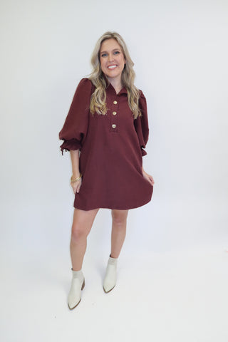 Dinner Plans Henley Dress - The Pink Tulip Clothing