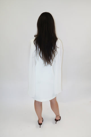 Champagne Plans Sleeveless Scarf Neck Mini Dress - The Pink Tulip Clothing