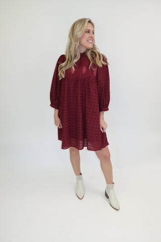 Love In The Details Eyelet Dress - The Pink Tulip Clothing