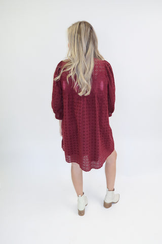 Love In The Details Eyelet Dress - The Pink Tulip Clothing