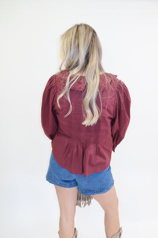 All The Right Details Ruffle Top - The Pink Tulip Clothing