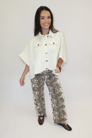 The Detour Denim Poncho Jacket