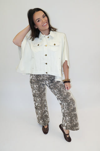 The Detour Denim Poncho Jacket