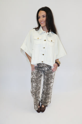 The Detour Denim Poncho Jacket