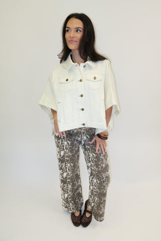 The Detour Denim Poncho Jacket