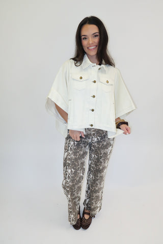 The Detour Denim Poncho Jacket
