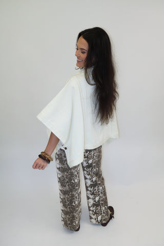 The Detour Denim Poncho Jacket