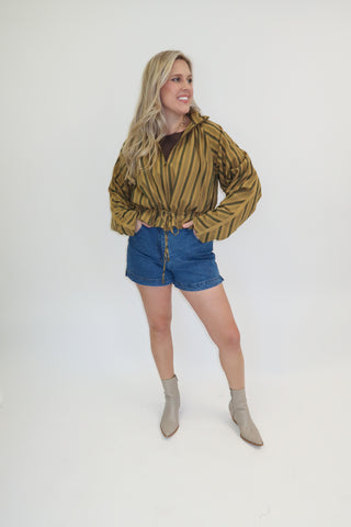 Out For The Weekend Stripe Jacket - The Pink Tulip Clothing