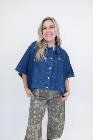 The Detour Denim Poncho Jacket