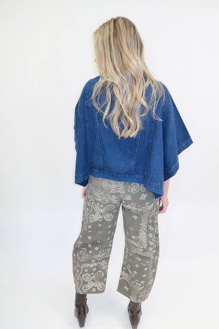 The Detour Denim Poncho Jacket