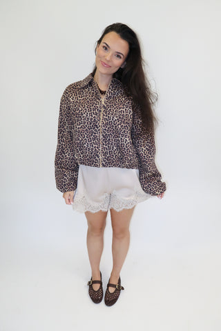 Call Of The Wild Leopard Bomber - The Pink Tulip Clothing