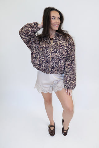 Call Of The Wild Leopard Bomber - The Pink Tulip Clothing