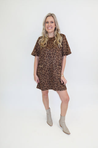 Wild Intentions Cheetah Shift Dress - The Pink Tulip Clothing
