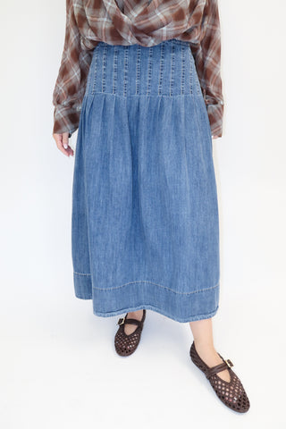 It Comes Naturally Midi Skirt - The Pink Tulip Clothing