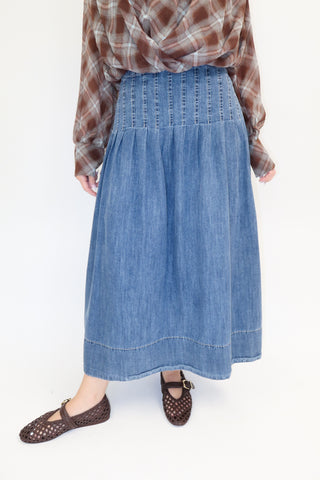 It Comes Naturally Midi Skirt - The Pink Tulip Clothing