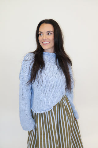Cloud Nine Open Knit Sweater - The Pink Tulip Clothing